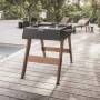 Baby-foot Origin Duo noir sur une terrasse