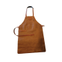 Tablier en cuir marron Ofyr