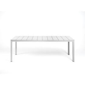 Table Rio Alu 210 Fix Nardi, coloris bianco