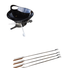 Set à fondue en inox