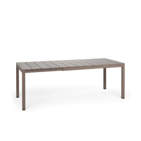 Table Rio 140 Extensible Nardi, coloris tortora