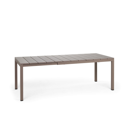 Table Rio 140 Extensible Nardi, coloris tortora
