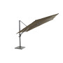 Ensemble Parasol déporté Horizon Premium 300x300cm + Pied granite 85kg + Housse | 4 Seasons Outdoor