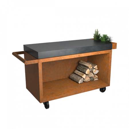 Table de mise en place Corten 135 PRO Céramique Gris Anthracite -