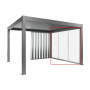 Paroi coulissante en verre transparent - Pergola | Biohort