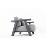 Ensemble salon Iconic - Anthracite - y compris table basse Forza 4 Seasons Outdoor