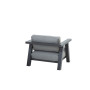 Ensemble salon Iconic - Anthracite - y compris table basse Forza 4 Seasons Outdoor