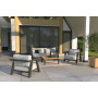 Ensemble salon Iconic - Anthracite - y compris table basse Forza 4 Seasons Outdoor