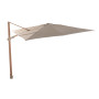 Parasol déporté Siesta Premium 300x300cm WOODLOOK - SAND| 4 Seasons Outdoor