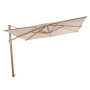 Parasol déporté Siesta Premium 300x300cm WOODLOOK - SAND| 4 Seasons Outdoor