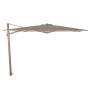 Parasol déporté Siesta Premium 300x300cm WOODLOOK - SAND| 4 Seasons Outdoor