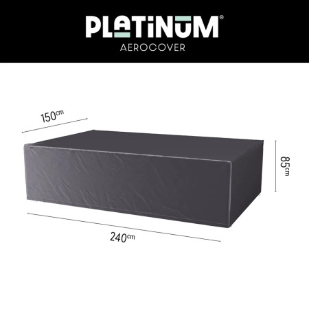 Housse Aerocover d'ensemble table à manger 240x150xH85cm | PLATINUM