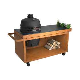 Table de mise en place kamado corten 150 PRO+ Ceramic Dark Ofyr