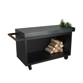 Table de mise en place Black 135 PRO Céramique Gris Anthracite