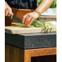 Block Butcher Storage 90 corten avec plan de travail céramique Ofyr