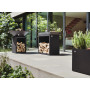 Block Butcher Storage 90 Black avec plan de travail céramique Ofyr