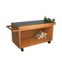 Table de mise en place corten 150 PRO+ Ceramic Dark Ofyr