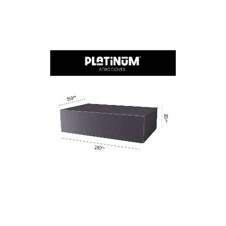 Housse Aerocover d'ensemble table à manger 280x150xH85cm | PLATINUM