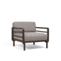 Fauteuil NARDI Maximo, structure Terra, coussins Sunbrella Lava