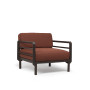 Fauteuil NARDI Maximo, structure Terra, coussins Sunbrella Cannella