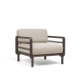Fauteuil NARDI Maximo, structure Terra, coussins Sunbrella Perla