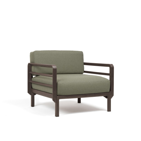 Fauteuil NARDI Maximo, structure Terra, coussins Sunbrella Timo