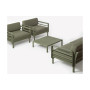 Ensemble NARDI Maximo Cactus : deux fauteuils et table basse