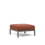 Pouf NARDI Maximo, structure Basalto, coussin Sunbrella Cannella