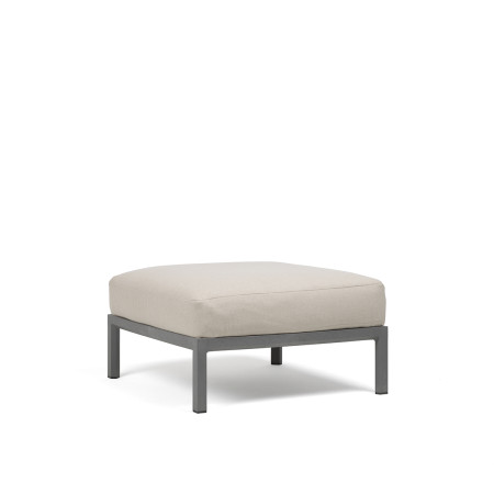 Pouf NARDI Maximo, structure Basalto, coussin Sunbrella Perla