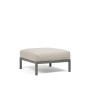 Pouf NARDI Maximo, structure Basalto, coussin Sunbrella Perla