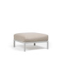 Pouf NARDI Maximo, structure Gesso, coussin Sunbrella Perla