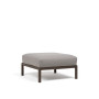 Pouf NARDI Maximo, structure Terra, coussin Sunbrella Lava