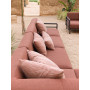 Canapé NARDI Maximo avec coussins déco, tissu Sunbrella Cannella