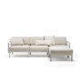 Canapé NARDI Maximo 4 avec coussins déco Sunbrella Perla