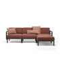 Canapé NARDI Maximo 4 avec coussins déco Sunbrella Cannella