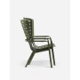 Fauteuil NARDI Folio Agave, vue de dos