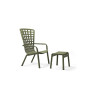 Fauteuil NARDI Folio Agave, avec repose-pieds