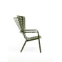 Fauteuil NARDI Folio Agave, vue de profil, dossier incliné