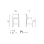 Dimensions : Tabouret NARDI Net Stool Mini