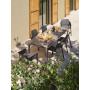 Chaises NARDI Net avec coussin, en extérieur