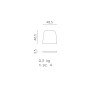 Dimensions : Coussin de chaise NARDI Net