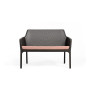 Coussin de banc NARDI Net Bench Rosa Quarzo, autre vue