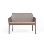 Coussin de banc NARDI Net Bench Rosa Quarzo, autre vue