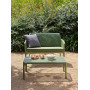 Banc NARDI Net Bench avec coussin, en extérieur