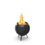 Set MOON 45 all black avec pied bas et plancha Höfats
