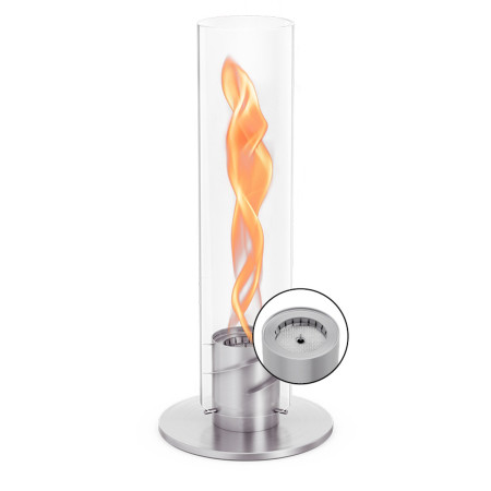 Cheminée sur pied SPIN classic 1500 argent Höfats
