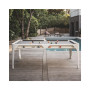 Billard Hyphen blanc sur une terrasse