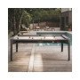 Billard Hyphen gris noir sur une terrasse