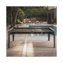Billard Hyphen gris noir sur une terrasse