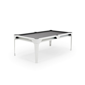 Billard Hyphen outdoor blanc, tapis gris clair, Cornilleau